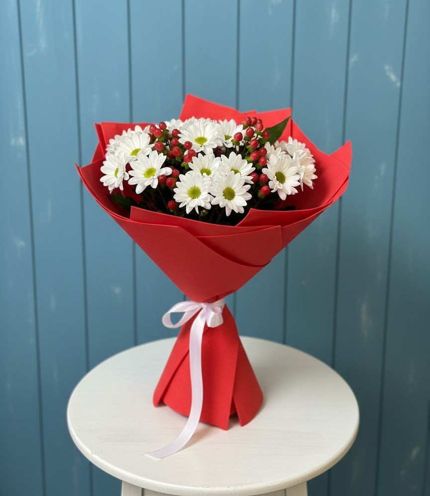 Букет цветов из: Хризантемы в Муслюмово Татарстан