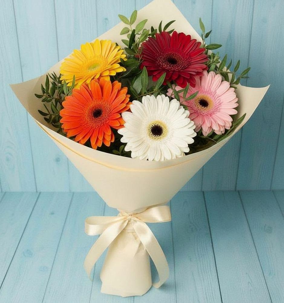 Букет цветов из: Герберы в Муслюмово Татарстан