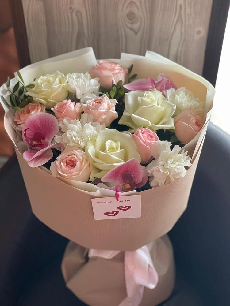 Букет цветов из: Орхидеи, Розы и Гвоздики в Муслюмово Татарстан