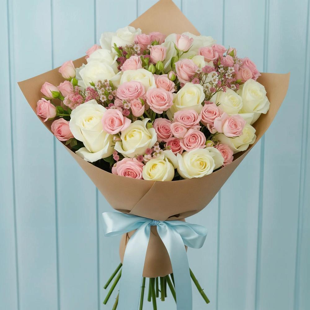 Букет цветов из: Розы в Муслюмово Татарстан