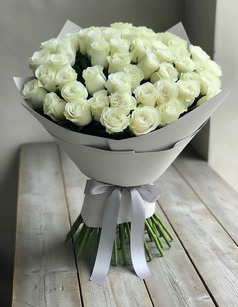 Букет 35 Белых роз в Муслюмово Татарстан