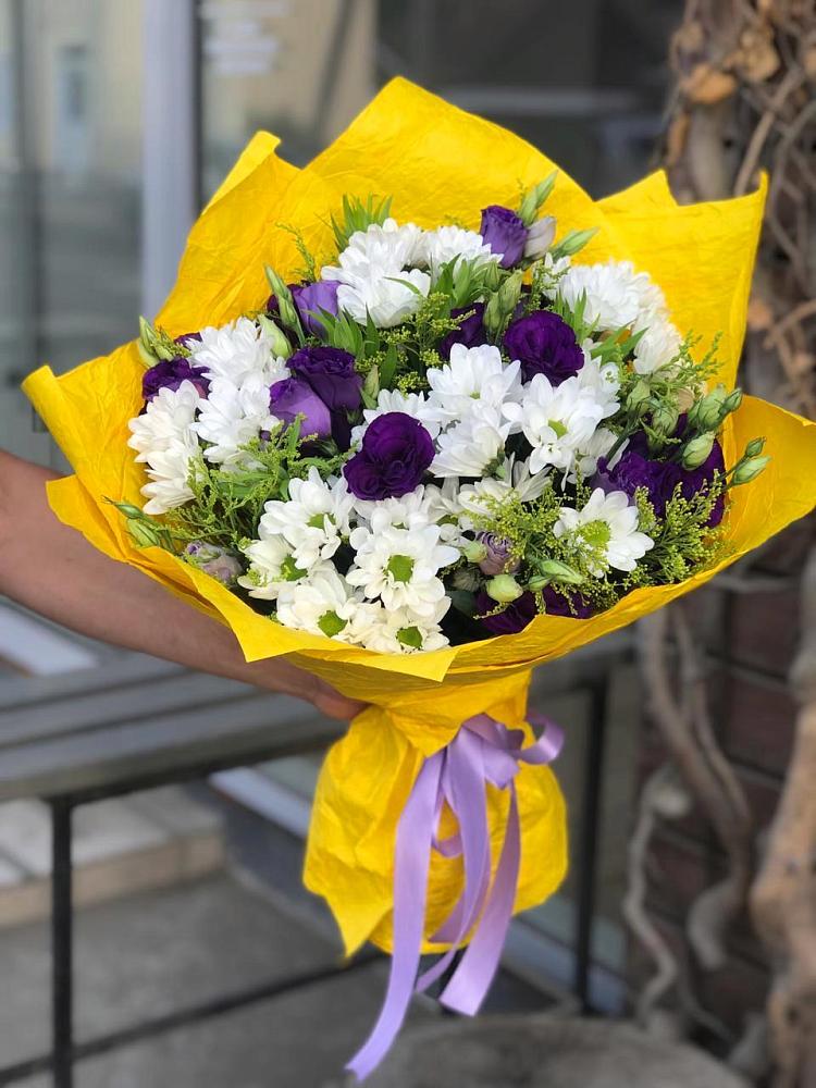 Букет цветов из: Ирисы, Хризантемы и Ромашки в Муслюмово Татарстан