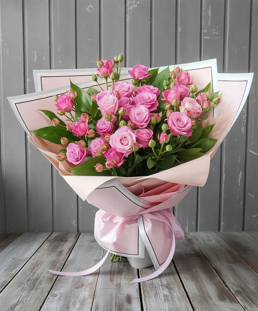 Букет Розовый кустик в Муслюмово Татарстан