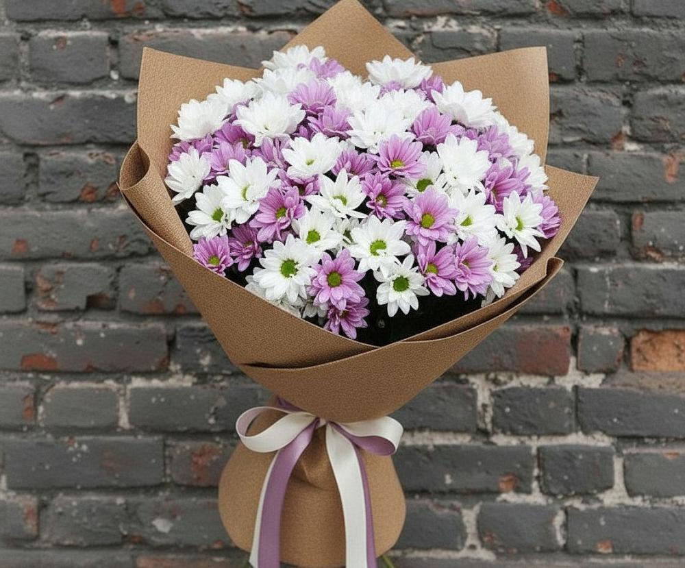 Букет цветов из: Хризантемы в Муслюмово Татарстан