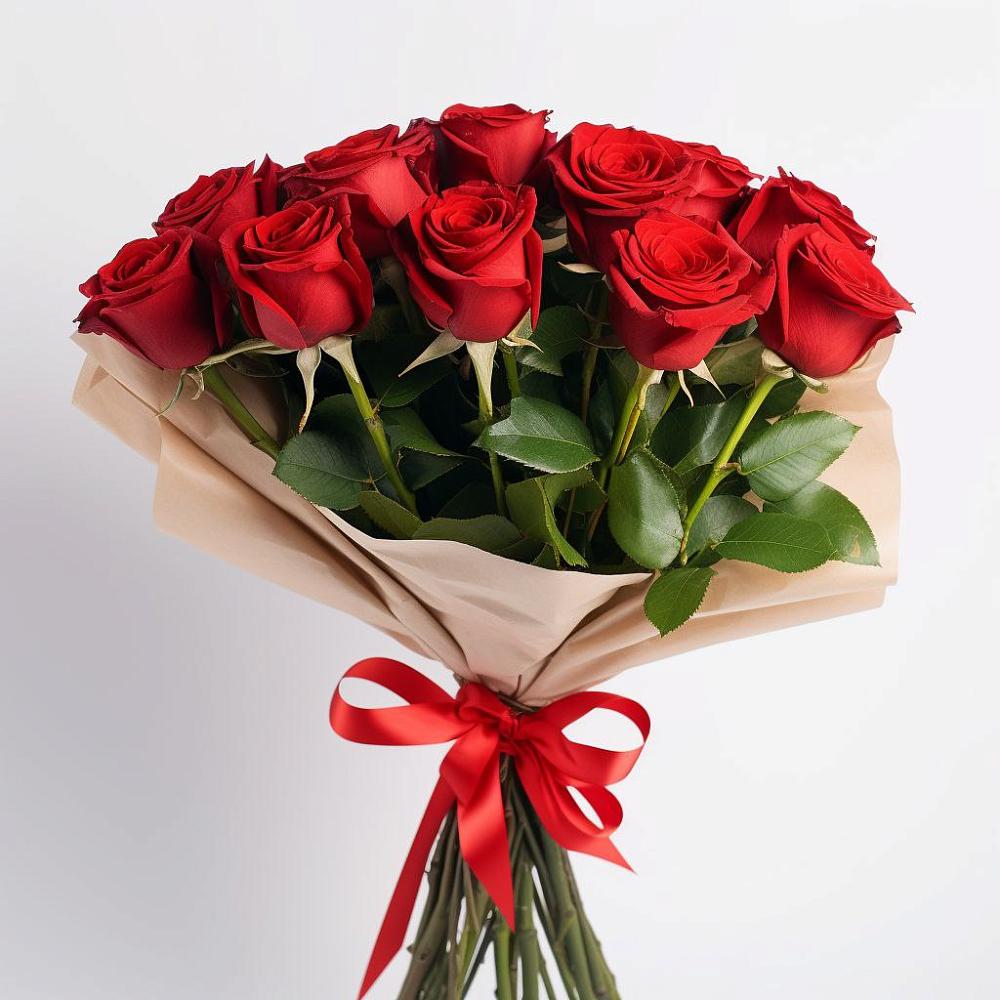 Букет 11 Красных роз Эдлесс Лав в Муслюмово Татарстан